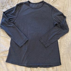 Lululemon Shirt Adult Medium (?) Blue Everyday Long Sleeve Tee Gym Active Mens